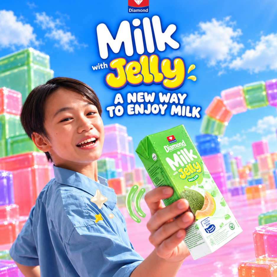 DIAMOND Milk Jelly Melon 200ML X 24 (TETRA) - ABSOLUTE MARTDIAMOND Milk Jelly Melon 200ML X 24 (TETRA)Dairy Milk