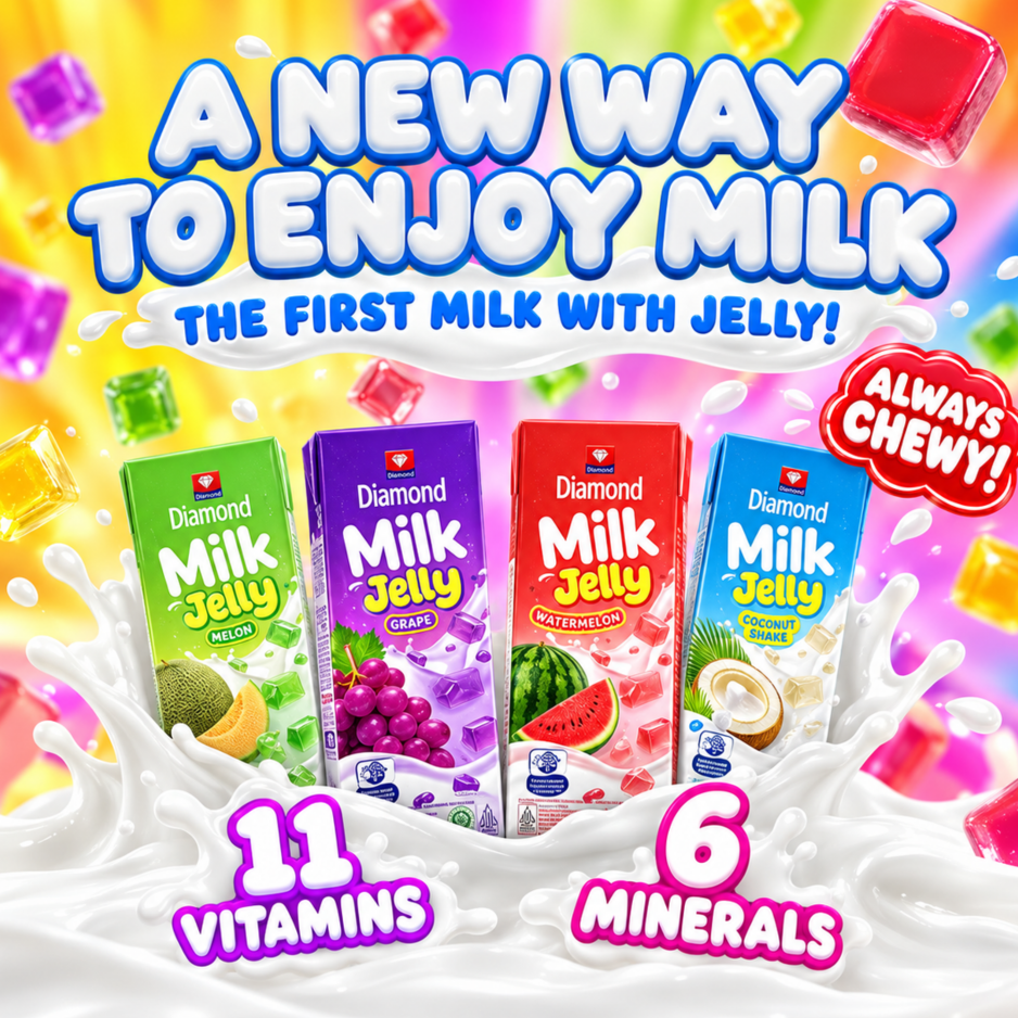 DIAMOND Milk Jelly Watermelon 200ML X 24 (TETRA) - ABSOLUTE MARTDIAMOND Milk Jelly Watermelon 200ML X 24 (TETRA)Dairy Milk
