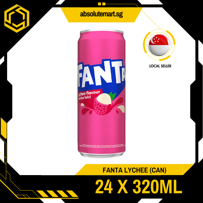 FANTA Lychee 320ML X 24 (CAN) - ABSOLUTE MARTFANTA Lychee 320ML X 24 (CAN)Fruity Sparkling Drinks