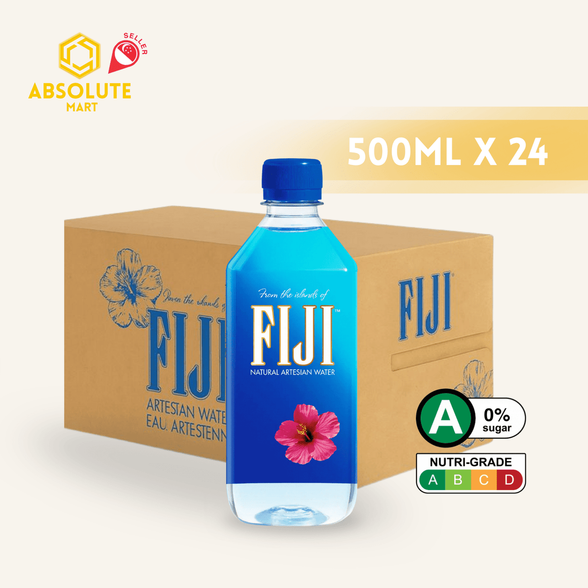 Fiji Natural Artesian Water 500ML X 24 (BOTTLE) - ABSOLUTE MARTFiji Natural Artesian Water 500ML X 24 (BOTTLE)Still Water