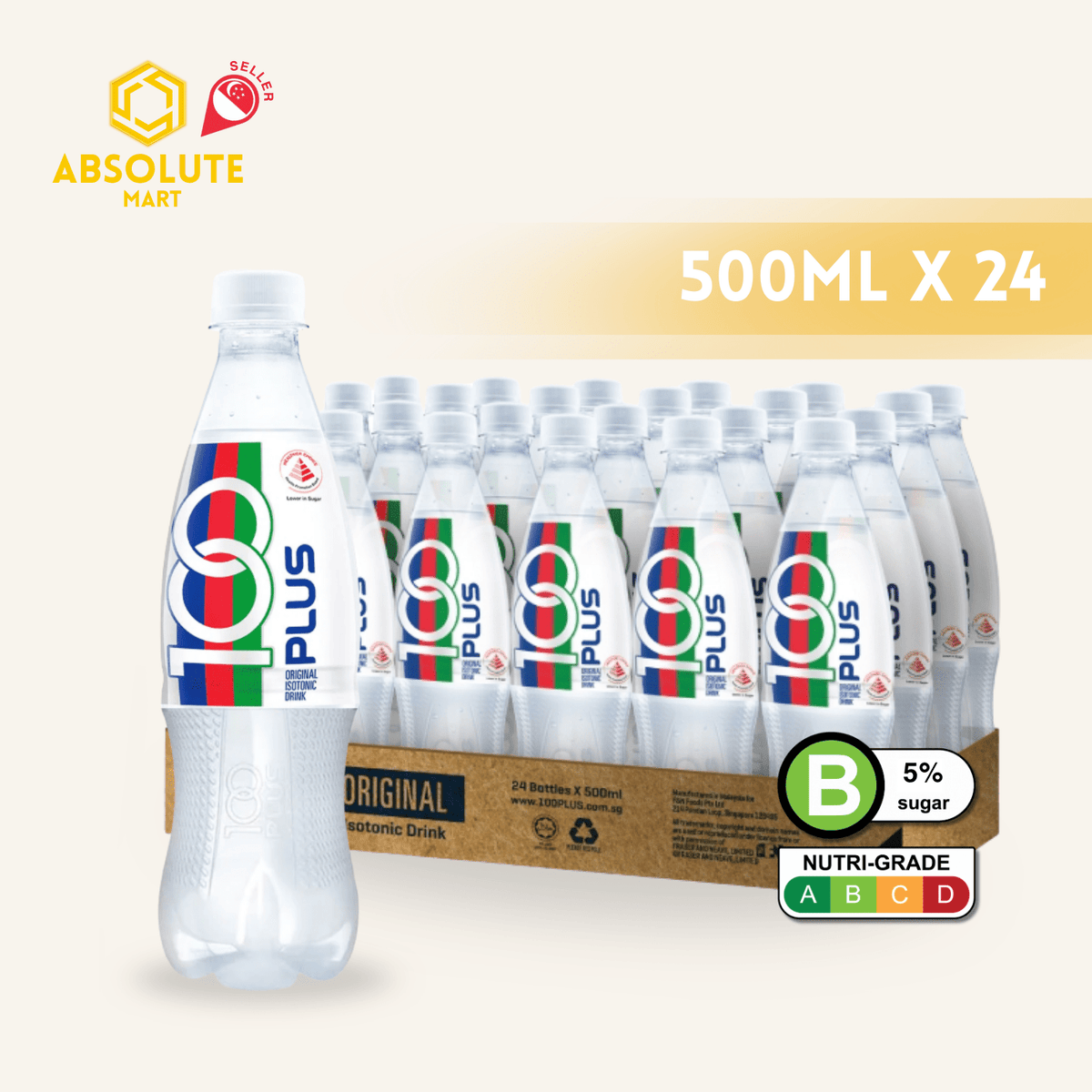 F&N 100 Plus 500ML X 24 (BOTTLE) - ABSOLUTE MARTF&N 100 Plus 500ML X 24 (BOTTLE)Isotonic Drinks