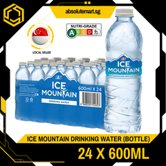 F&N Ice Mountain [BLUE] Pure Drinking Water 600ML X 24 (BOTTLE) - ABSOLUTE MARTF&N Ice Mountain [BLUE] Pure Drinking Water 600ML X 24 (BOTTLE)