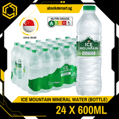 F&N Ice Mountain [GREEN] Mineral Water 600ML X 24 (BOTTLE) - ABSOLUTE MARTF&N Ice Mountain [GREEN] Mineral Water 600ML X 24 (BOTTLE)