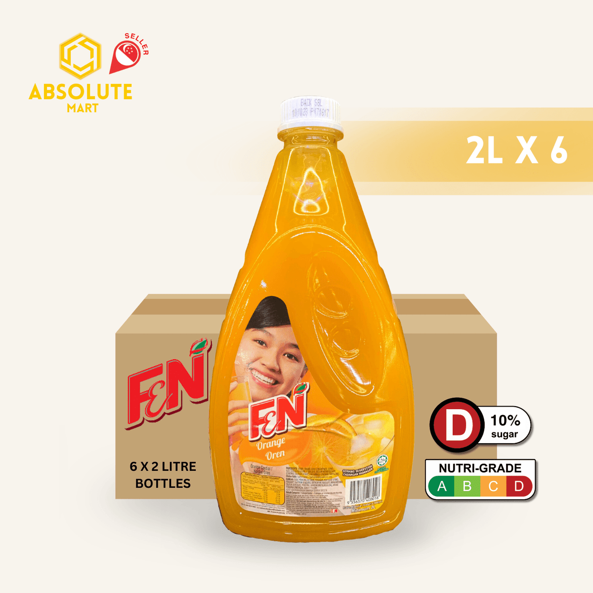F&N Orange Syrup 2L X 6 (BOTTLES) - ABSOLUTE MARTF&N Orange Syrup 2L X 6 (BOTTLES)Syrups & Cordials