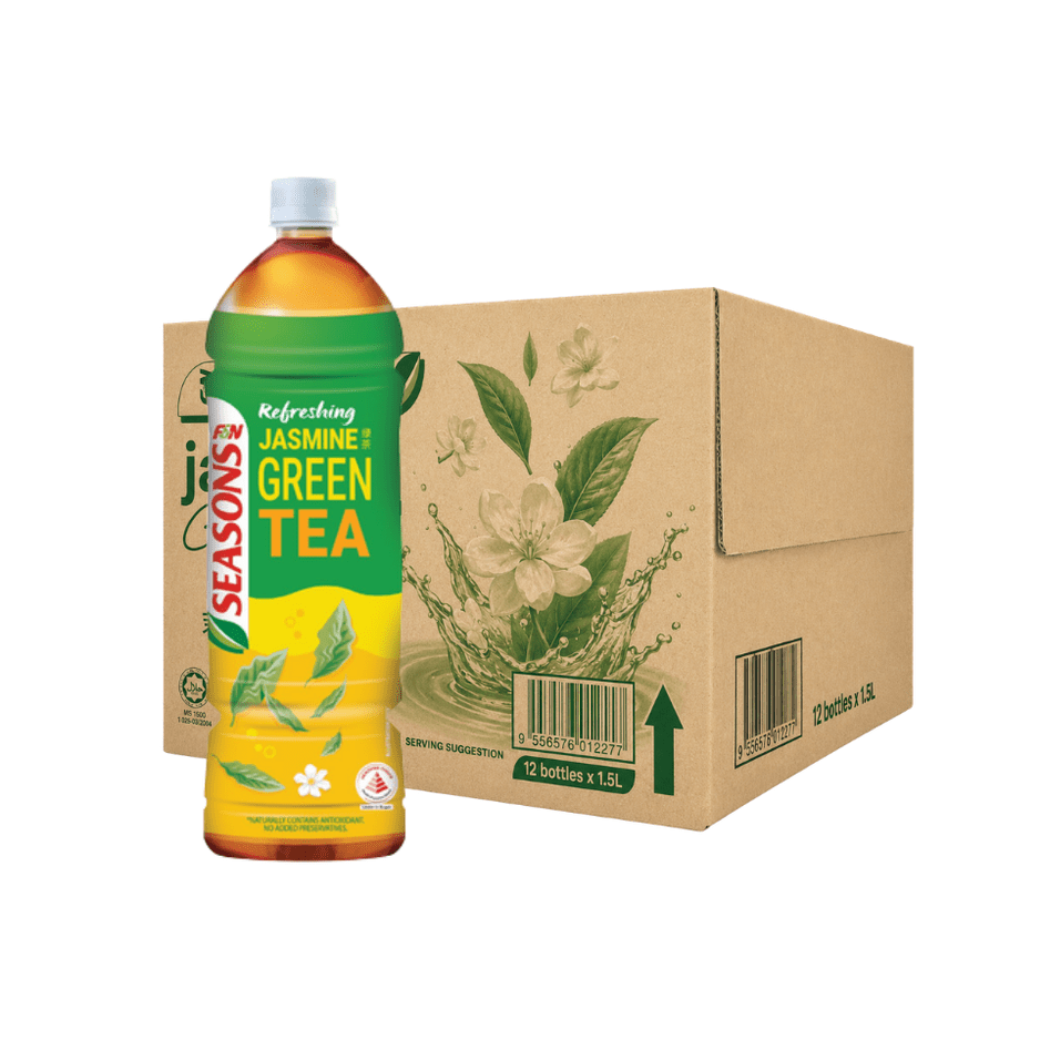 F&N Seasons Jasmine Green Tea 1.5L X 12 (BOTTLE) - ABSOLUTE MARTF&N Seasons Jasmine Green Tea 1.5L X 12 (BOTTLE)Flavoured & Milk Tea