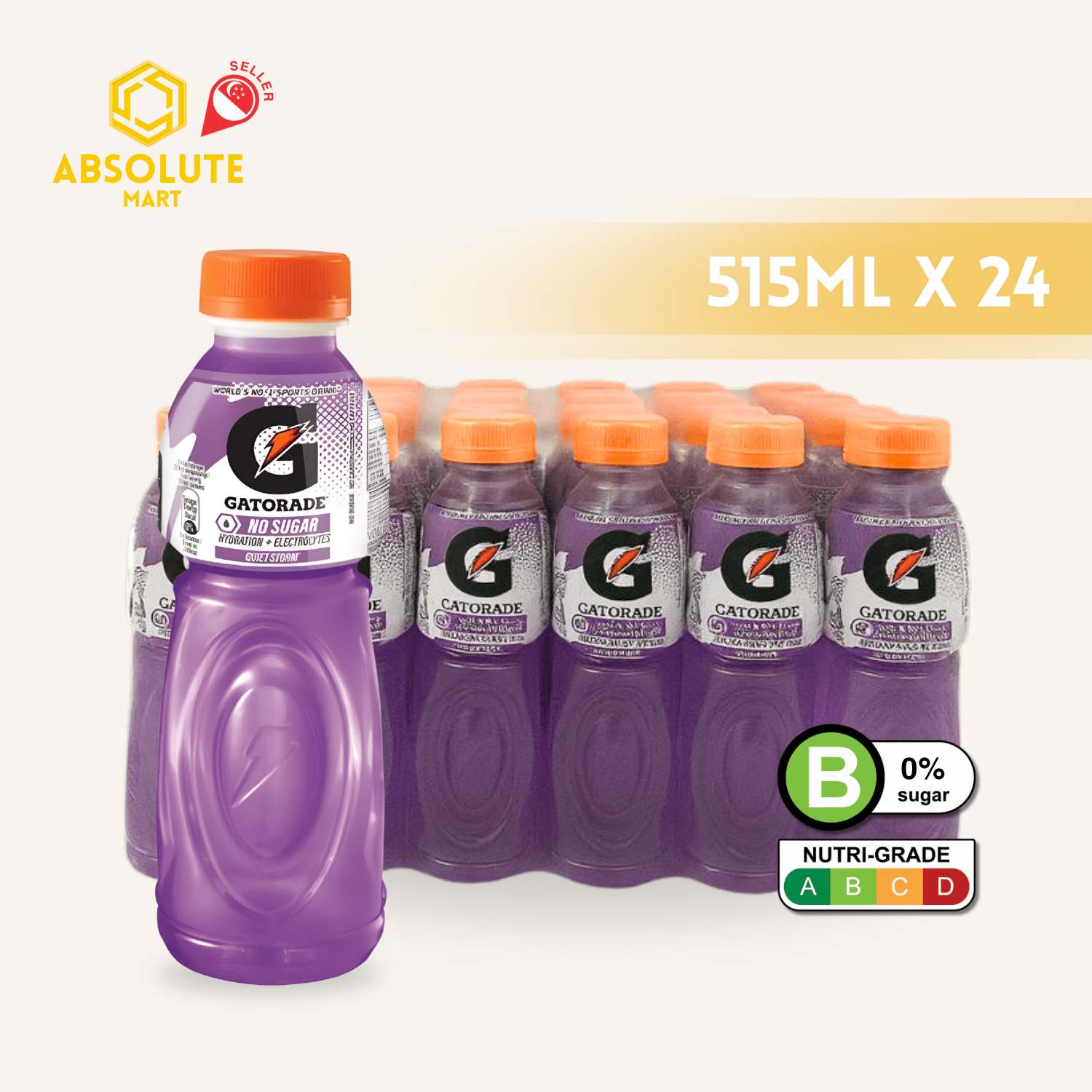 GATORADE Quiet Storm 515ML X 24 (BOTTLES) - ABSOLUTE MARTGATORADE Quiet Storm 515ML X 24 (BOTTLES)Isotonic Drinks