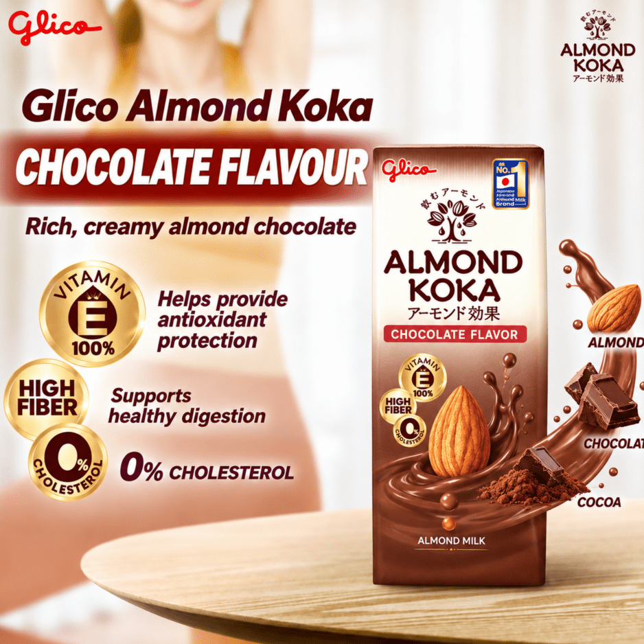 GLICO Almond Koka Milk Chocolate 180ML X 24 (TETRA) - ABSOLUTE MARTGLICO Almond Koka Milk Chocolate 180ML X 24 (TETRA)Dairy Milk