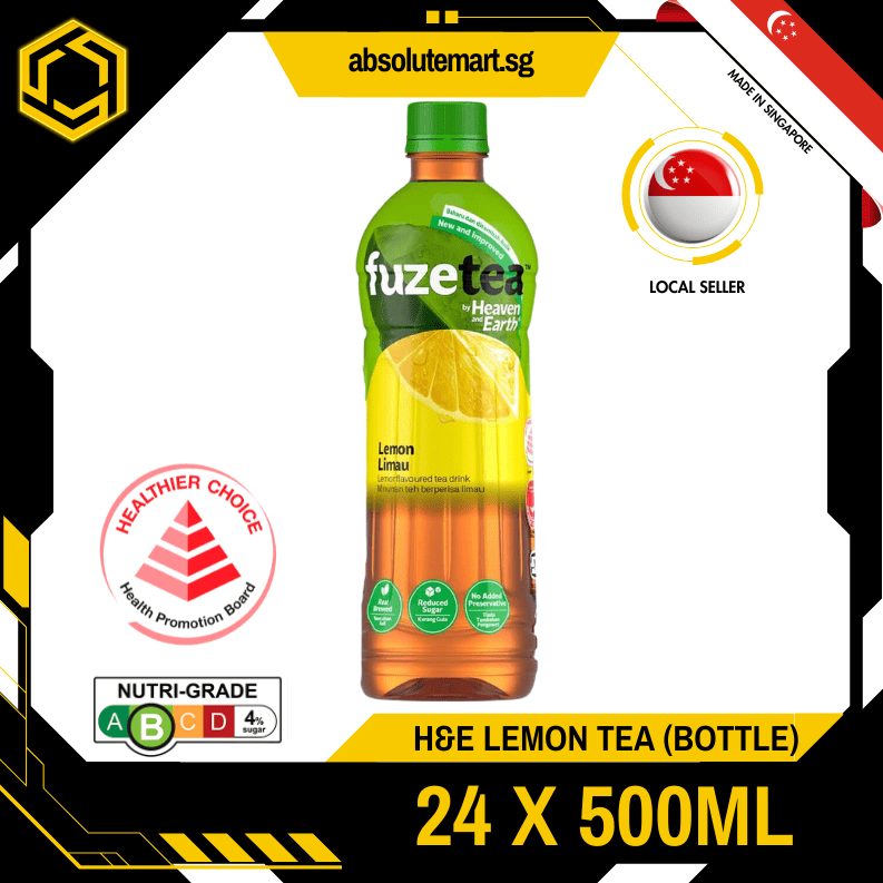 H&E Fuze Lemon Tea 500ML X 24 (BOTTLES) - ABSOLUTE MARTH&E Fuze Lemon Tea 500ML X 24 (BOTTLES)