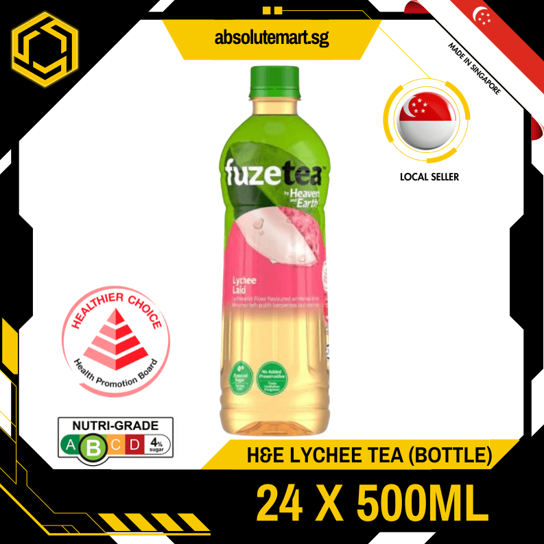 H&E Fuze Lychee Rose Tea 500ML X 24 (BOTTLE) - ABSOLUTE MARTH&E Fuze Lychee Rose Tea 500ML X 24 (BOTTLE)