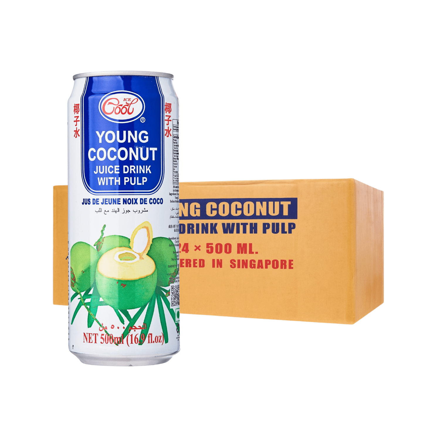 ICE COOL Coconut 500ML X 24 (CAN) - ABSOLUTE MARTICE COOL Coconut 500ML X 24 (CAN)Coconut Water