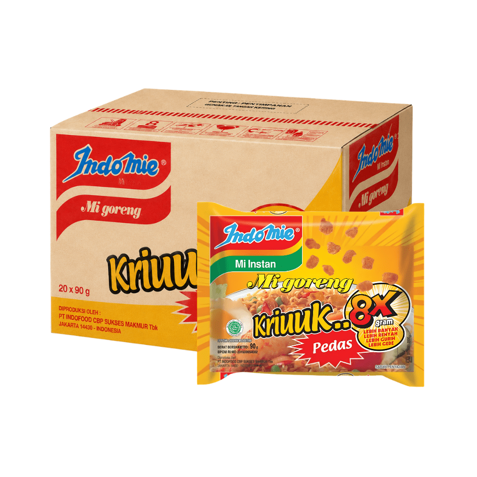 INDOMIE Goreng Pedas Kriuuk 75G X 40 (PACKETS) - ABSOLUTE MARTINDOMIE Goreng Pedas Kriuuk 75G X 40 (PACKETS)Instant Noodles