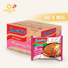 INDOMIE Mee Goreng Hot & Spicy 40 PACK X 79G (PACKETS) - ABSOLUTE MARTINDOMIE Mee Goreng Hot & Spicy 40 PACK X 79G (PACKETS)Instant Noodles