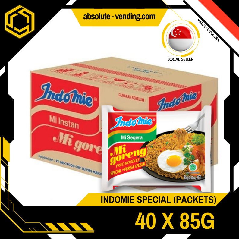 INDOMIE Mee Goreng SPECIAL 40 PACK X 85G (PACKETS) - ABSOLUTE MARTINDOMIE Mee Goreng SPECIAL 40 PACK X 85G (PACKETS)