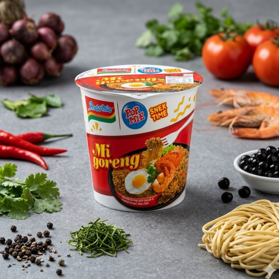 INDOMIE Pop Mie MEE Goreng 80G X 12 (CUP) - ABSOLUTE MARTINDOMIE Pop Mie MEE Goreng 80G X 12 (CUP)Instant Noodles