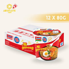 INDOMIE Pop Mie MEE Goreng 80G X 12 (CUP) - ABSOLUTE MARTINDOMIE Pop Mie MEE Goreng 80G X 12 (CUP)Instant Noodles