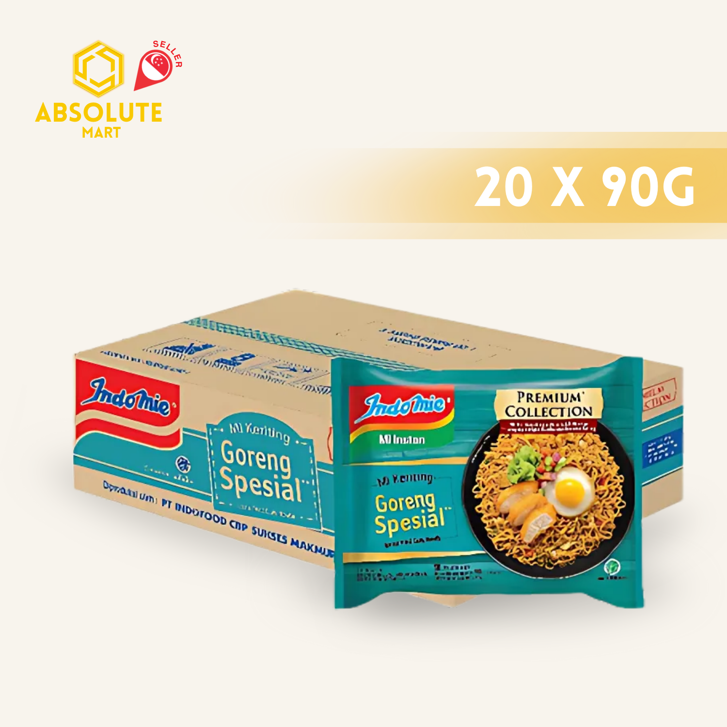 INDOMIE Premium Goreng Special 20 Pack X 90G (PACKETS) - ABSOLUTE MARTINDOMIE Premium Goreng Special 20 Pack X 90G (PACKETS)Instant Noodles