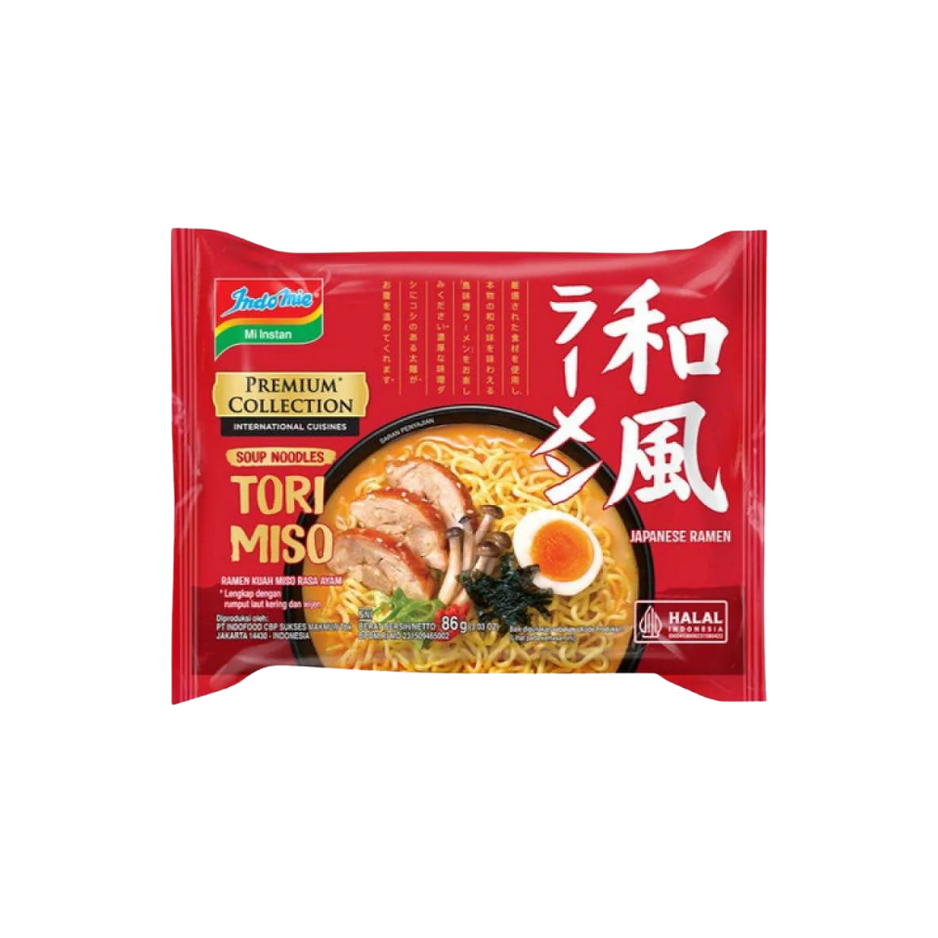 INDOMIE PREMIUM Ramen Tori Miso 86G X 20 (PACKETS) - ABSOLUTE MARTINDOMIE PREMIUM Ramen Tori Miso 86G X 20 (PACKETS)Instant Noodles