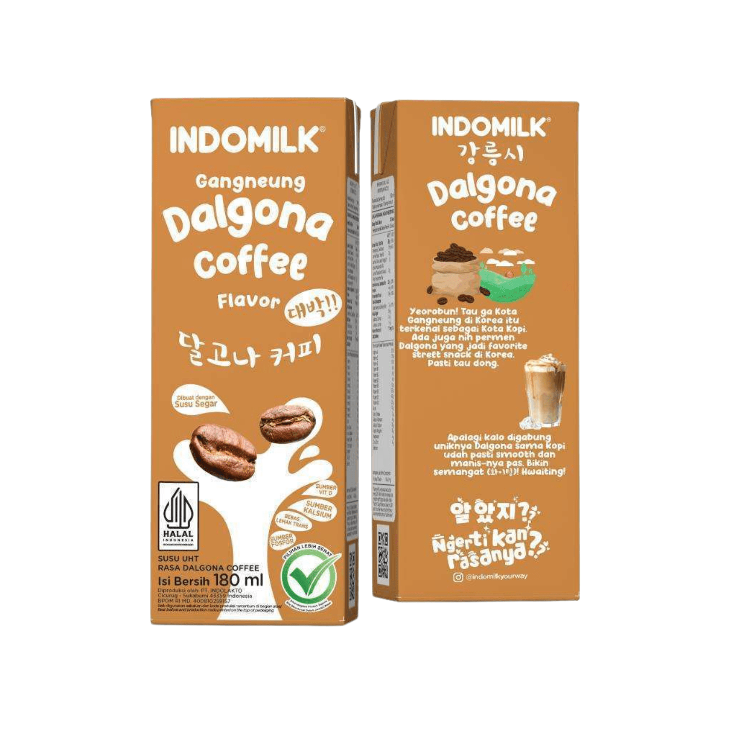 INDOMILK Korean Dalgona Coffee Milk 180ML X 30 (TETRA) - ABSOLUTE MARTINDOMILK Korean Dalgona Coffee Milk 180ML X 30 (TETRA)Dairy Milk