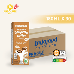 INDOMILK Korean Dalgona Coffee Milk 180ML X 30 (TETRA) - ABSOLUTE MARTINDOMILK Korean Dalgona Coffee Milk 180ML X 30 (TETRA)Dairy Milk