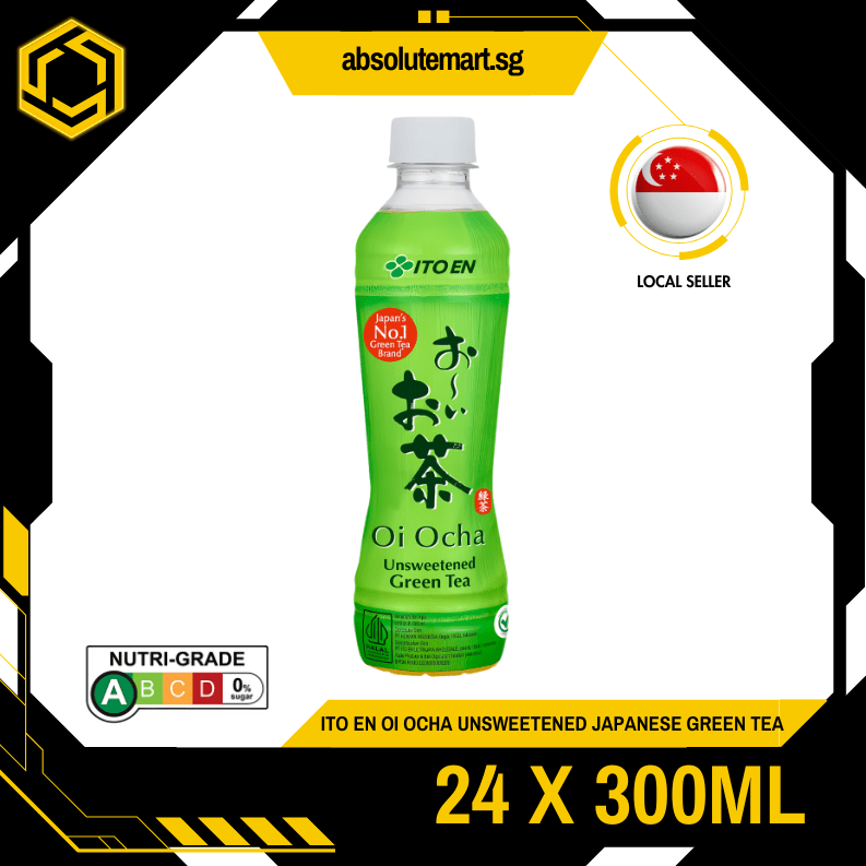ITO EN Oi Ocha Unsweetened Japanese Green Tea 300ML X 24 (BOTTLE) - ABSOLUTE MARTITO EN Oi Ocha Unsweetened Japanese Green Tea 300ML X 24 (BOTTLE)