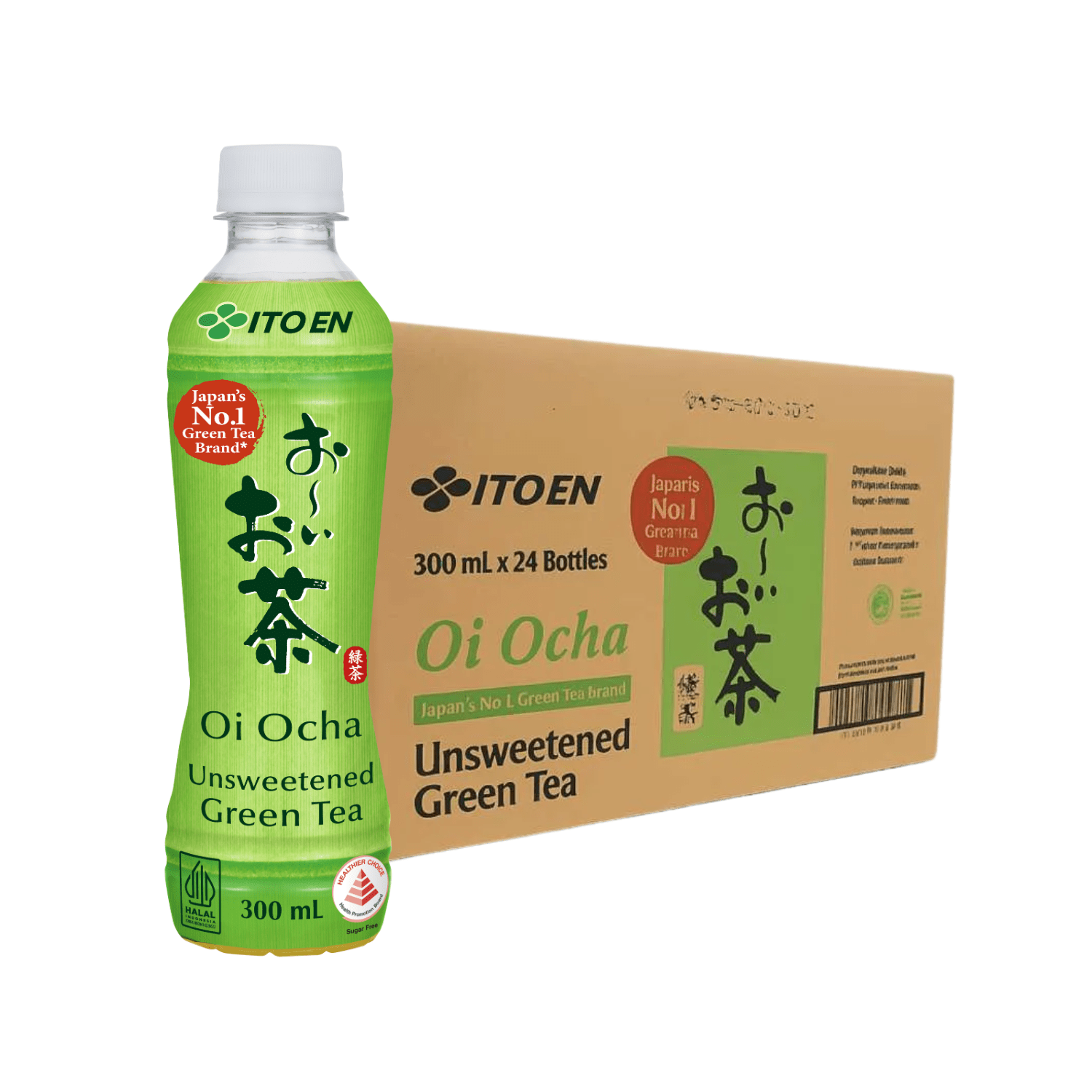 ITO EN Oi Ocha Unsweetened Japanese Green Tea 300ML X 24 (BOTTLE) - ABSOLUTE MARTITO EN Oi Ocha Unsweetened Japanese Green Tea 300ML X 24 (BOTTLE)Unflavoured Tea