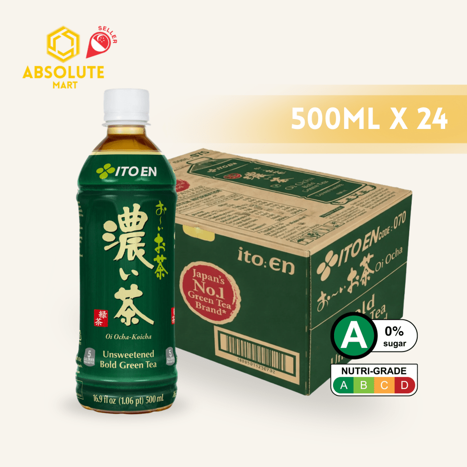 ITO EN Unsweetened Bold Green Tea 500ML X 24 (BOTTLE) - ABSOLUTE MARTITO EN Unsweetened Bold Green Tea 500ML X 24 (BOTTLE)Unflavoured Tea