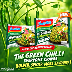 [JUMBO] INDOMIE Mee Goreng Green Chilli 129G X 20 (PACKETS) - ABSOLUTE MART[JUMBO] INDOMIE Mee Goreng Green Chilli 129G X 20 (PACKETS)Instant Noodles
