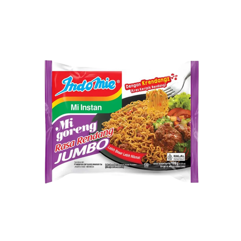 [JUMBO] INDOMIE Mee Goreng Rendang 129G X 20 (PACKETS) - ABSOLUTE MART[JUMBO] INDOMIE Mee Goreng Rendang 129G X 20 (PACKETS)Instant Noodles
