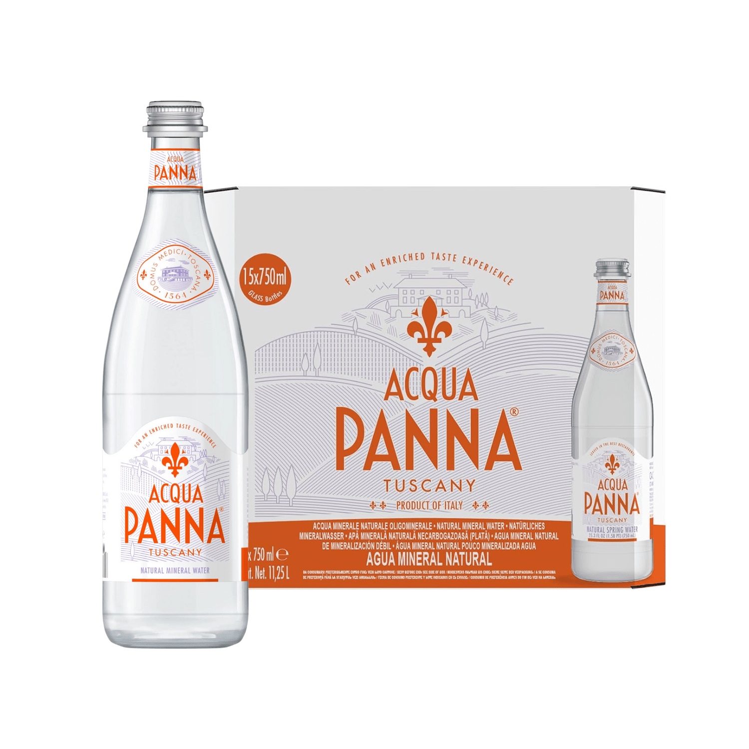 [JUMBO PACK] ACQUA PANNA Still Mineral Water 750ML X 15 (GLASS) - ABSOLUTE MART[JUMBO PACK] ACQUA PANNA Still Mineral Water 750ML X 15 (GLASS)Still Water