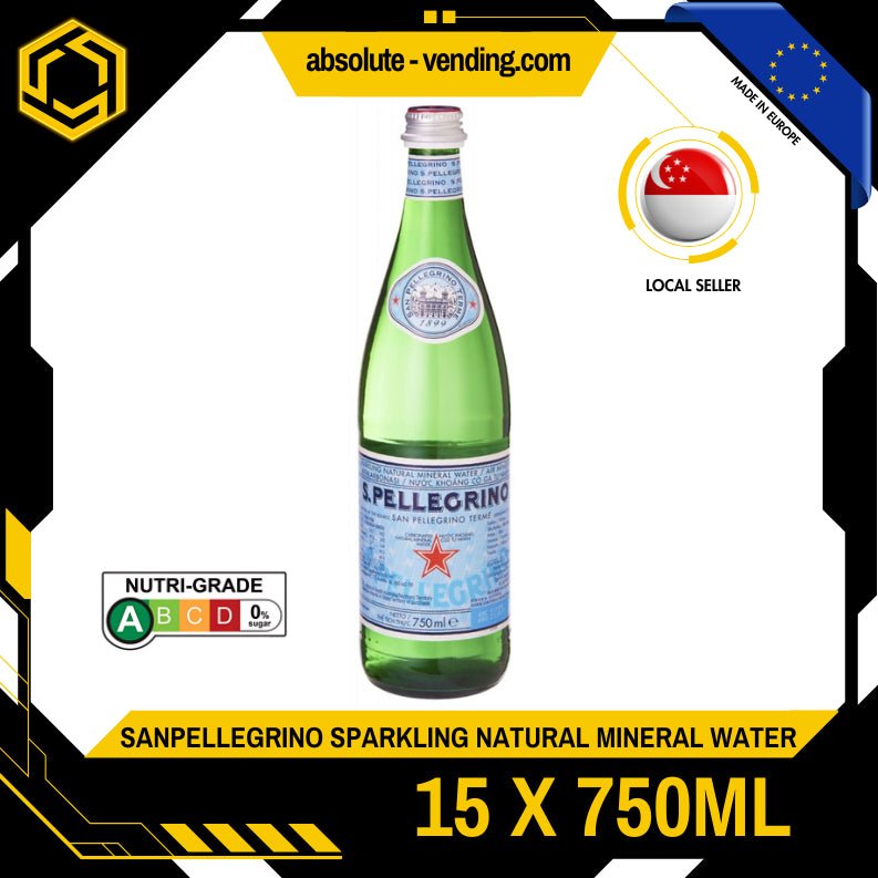 [JUMBO PACK] SAN PELLEGRINO Sparkling Mineral Water 750ML X 15 (GLASS) - ABSOLUTE MART[JUMBO PACK] SAN PELLEGRINO Sparkling Mineral Water 750ML X 15 (GLASS)