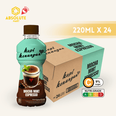 KOPI KENANGAN Mocha Mint Espresso 220ML X 24 (BOTTLE) - ABSOLUTE MARTKOPI KENANGAN Mocha Mint Espresso 220ML X 24 (BOTTLE)Ready To Drink Coffee