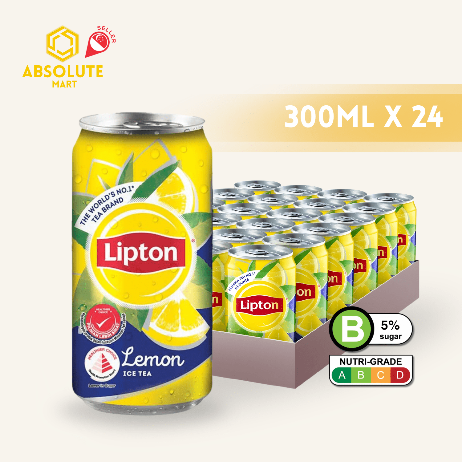LIPTON Ice Lemon Tea 300ML X 24 (CAN) - ABSOLUTE MARTLIPTON Ice Lemon Tea 300ML X 24 (CAN)Flavoured & Milk Tea