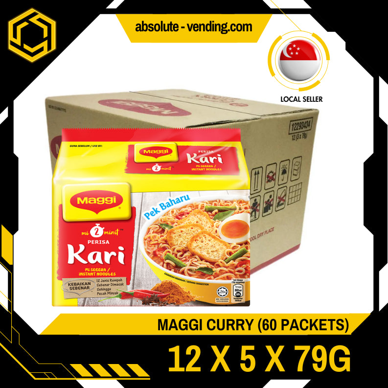 MAGGI Noodles Curry Flavour 12 X 5 X 79G (60 PACKETS)