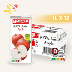 MARIGOLD 100% Apple Juice 1L X 12 (TETRA) - ABSOLUTE MARTMARIGOLD 100% Apple Juice 1L X 12 (TETRA)Juices