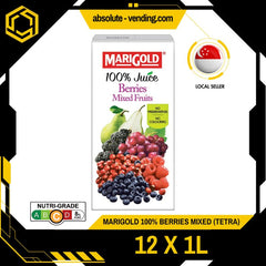 MARIGOLD 100% Berries Mixed Fruit Juice 1L X 12 (TETRA) - ABSOLUTE MARTMARIGOLD 100% Berries Mixed Fruit Juice 1L X 12 (TETRA)