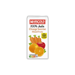 MARIGOLD 100% Orange Sunrise Mixed Fruit Juice 200ML X 24 (TETRA) - ABSOLUTE MARTMARIGOLD 100% Orange Sunrise Mixed Fruit Juice 200ML X 24 (TETRA)