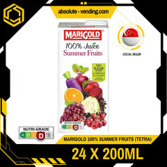 MARIGOLD 100% Summer Fruits & Veggies 200ML X 24 (TETRA) - ABSOLUTE MARTMARIGOLD 100% Summer Fruits & Veggies 200ML X 24 (TETRA)