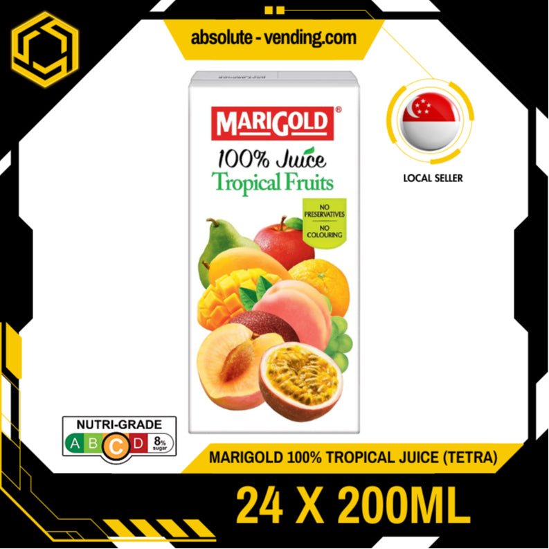 MARIGOLD 100% Tropical Fruit Juice 200ML X 24 (TETRA) - ABSOLUTE MARTMARIGOLD 100% Tropical Fruit Juice 200ML X 24 (TETRA)