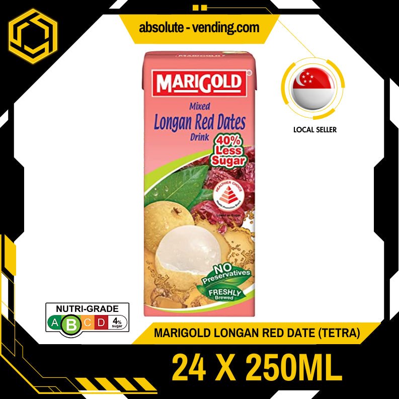 MARIGOLD Asian Drink Longan Red Date 250ML X 24 (TETRA) - ABSOLUTE MARTMARIGOLD Asian Drink Longan Red Date 250ML X 24 (TETRA)