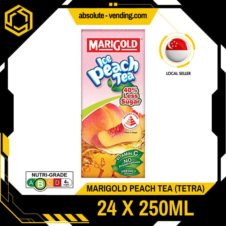 MARIGOLD Asian Drink Peach Tea 250ML X 24 (TETRA) - ABSOLUTE MARTMARIGOLD Asian Drink Peach Tea 250ML X 24 (TETRA)