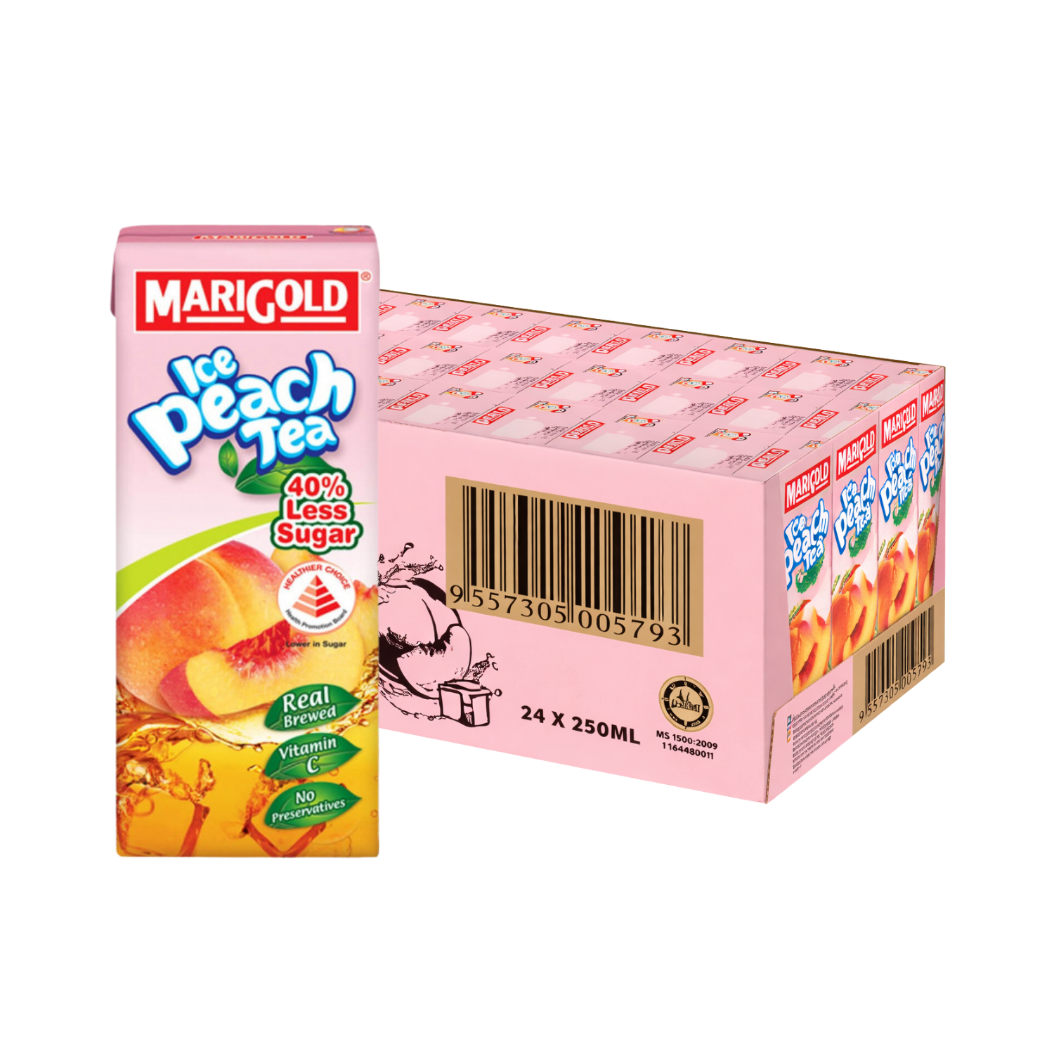 MARIGOLD Asian Drink Peach Tea 250ML X 24 (TETRA) - ABSOLUTE MARTMARIGOLD Asian Drink Peach Tea 250ML X 24 (TETRA)Flavoured & Milk Tea