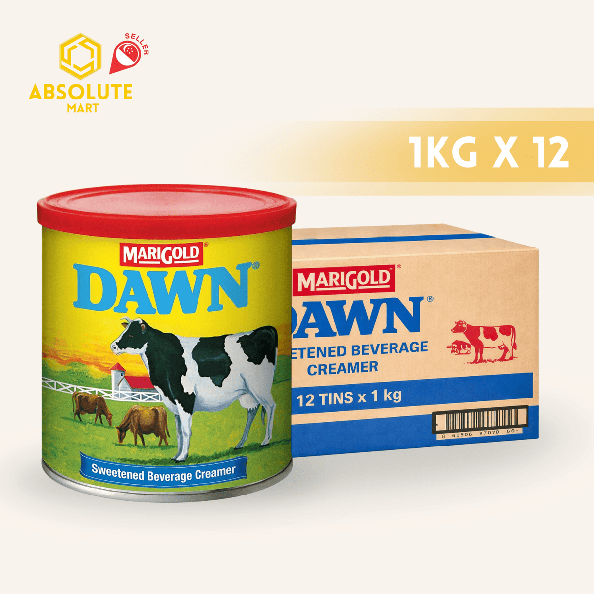 MARIGOLD Dawn Sweetener Creamer 1KG X 12 (CAN) - ABSOLUTE MARTMARIGOLD Dawn Sweetener Creamer 1KG X 12 (CAN)Creamers & Sweetners