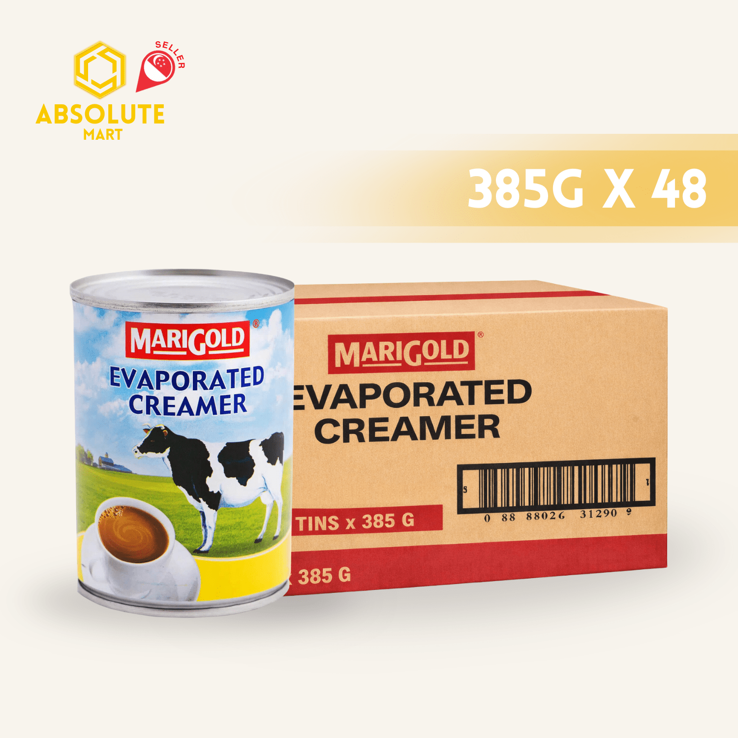 MARIGOLD Evaporated Creamer 385G X 48 (CAN) - ABSOLUTE MARTMARIGOLD Evaporated Creamer 385G X 48 (CAN)Creamers & Sweetners