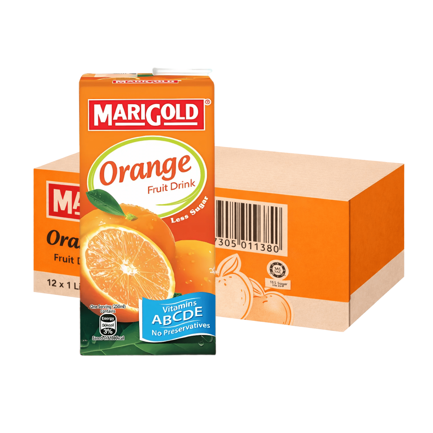 MARIGOLD Fruit Drink Orange Less Sugar 1L X 12 (TETRA) - ABSOLUTE MARTMARIGOLD Fruit Drink Orange Less Sugar 1L X 12 (TETRA)Fruit Drinks