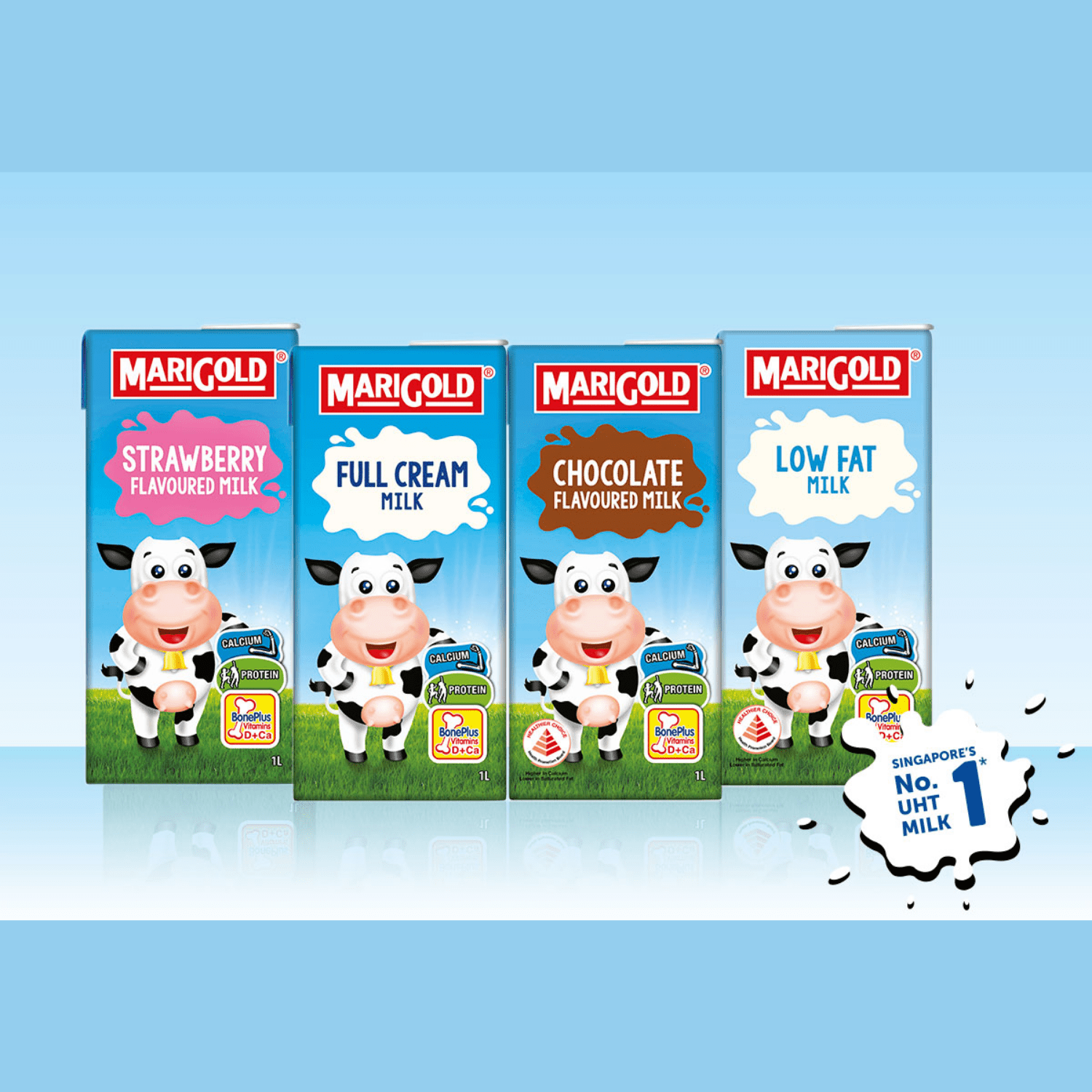 MARIGOLD UHT Strawberry Milk 1L X 12 (TETRA) - ABSOLUTE MARTMARIGOLD UHT Strawberry Milk 1L X 12 (TETRA)Dairy Milk