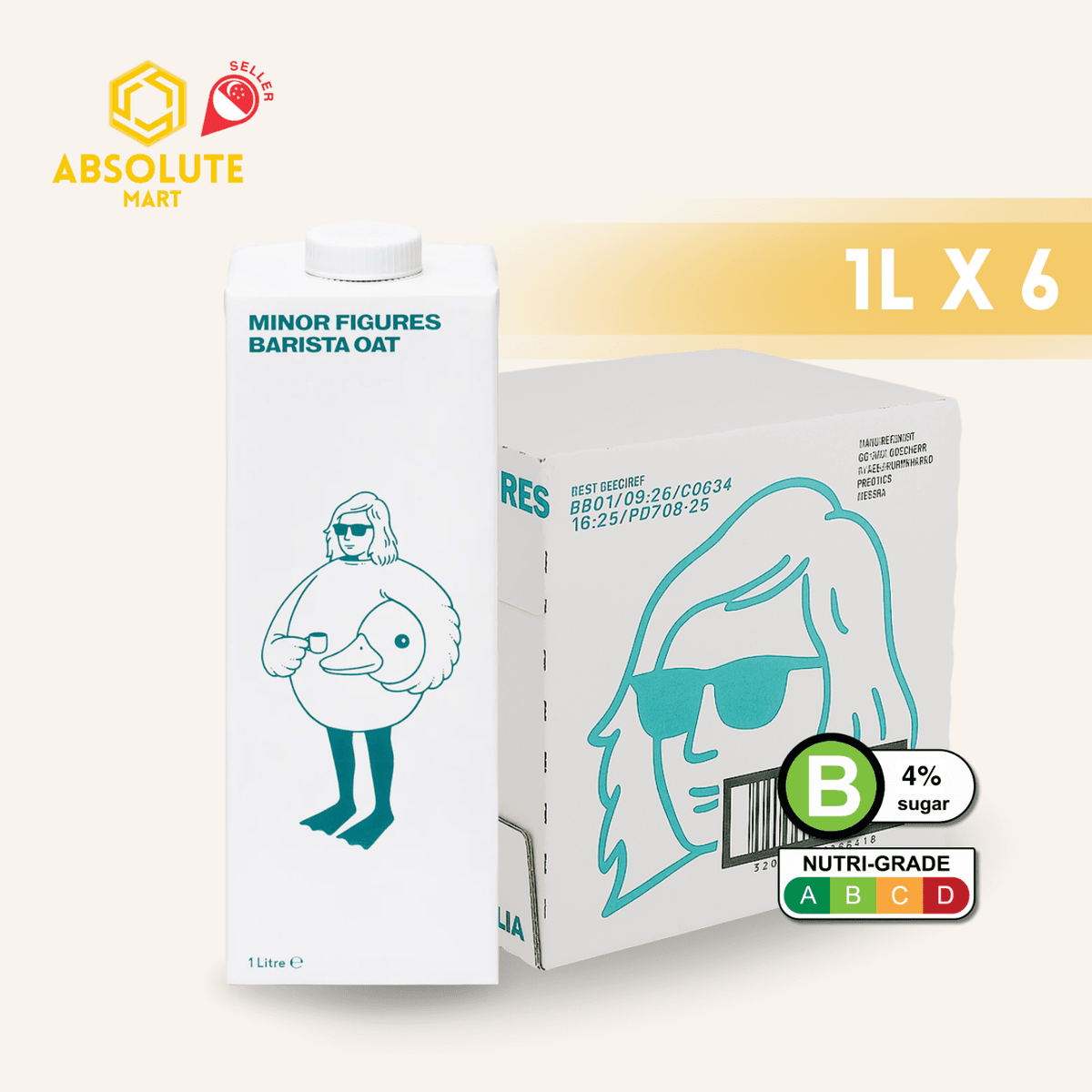MINOR FIGURES Barista Oat Milk 1L X 6 (TETRA) - ABSOLUTE MARTMINOR FIGURES Barista Oat Milk 1L X 6 (TETRA)Oat Milk