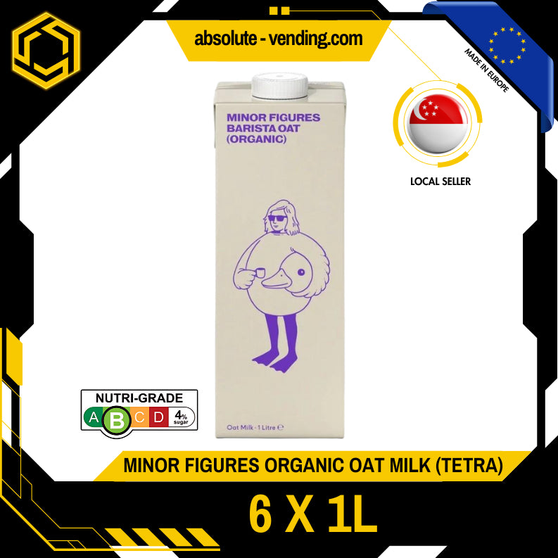 MINOR FIGURES Organic Oat Milk 1L X 6 (TETRA)  (NEW STOCK)