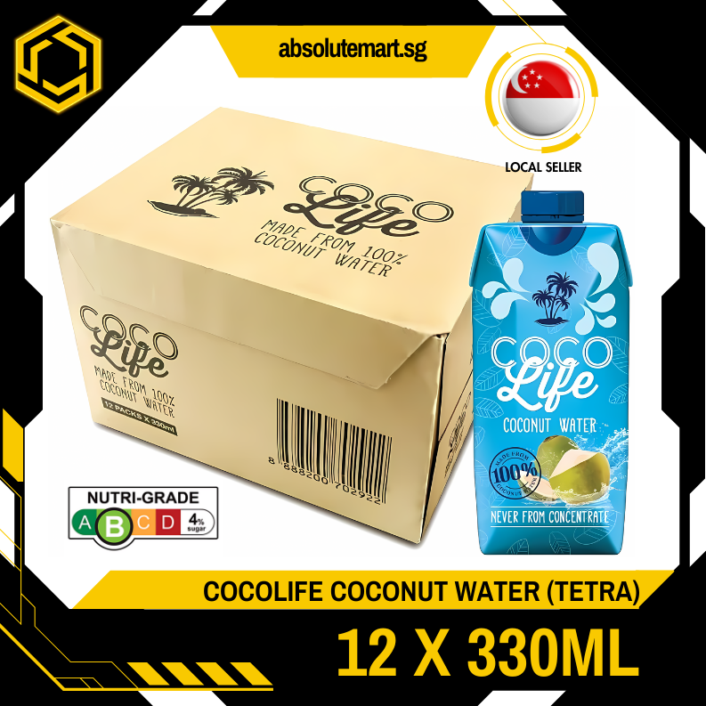 COCOLIFE Coconut Water 330ML X 12 (TETRA)