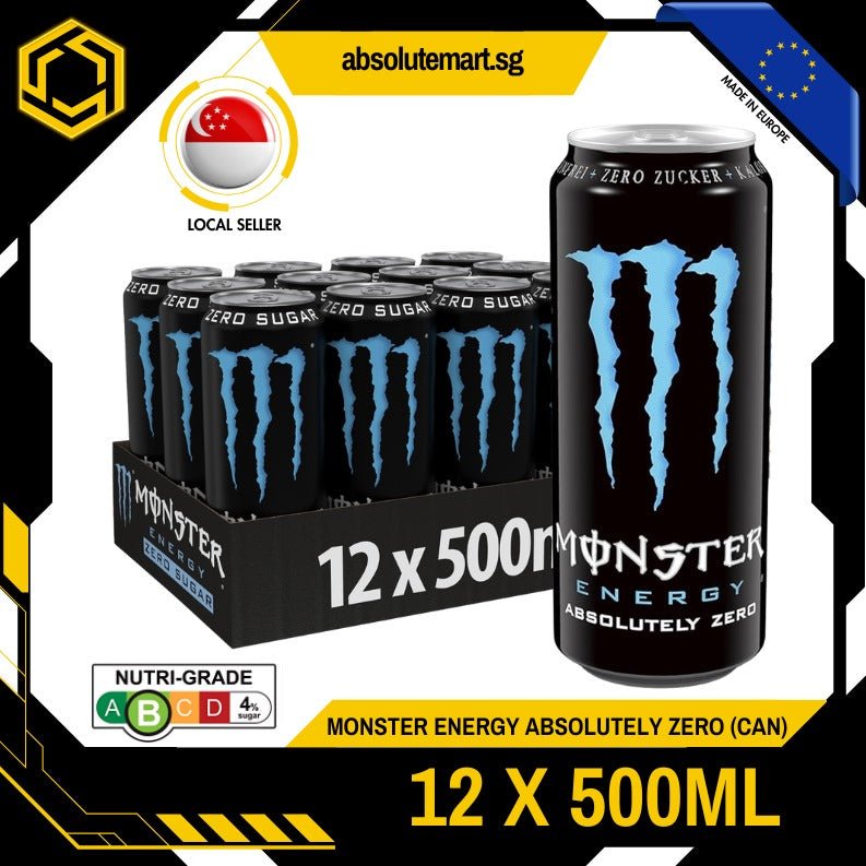 MONSTER ABSOLUTELY ZERO 500ML X 12 (CAN) - ABSOLUTE MARTMONSTER ABSOLUTELY ZERO 500ML X 12 (CAN)