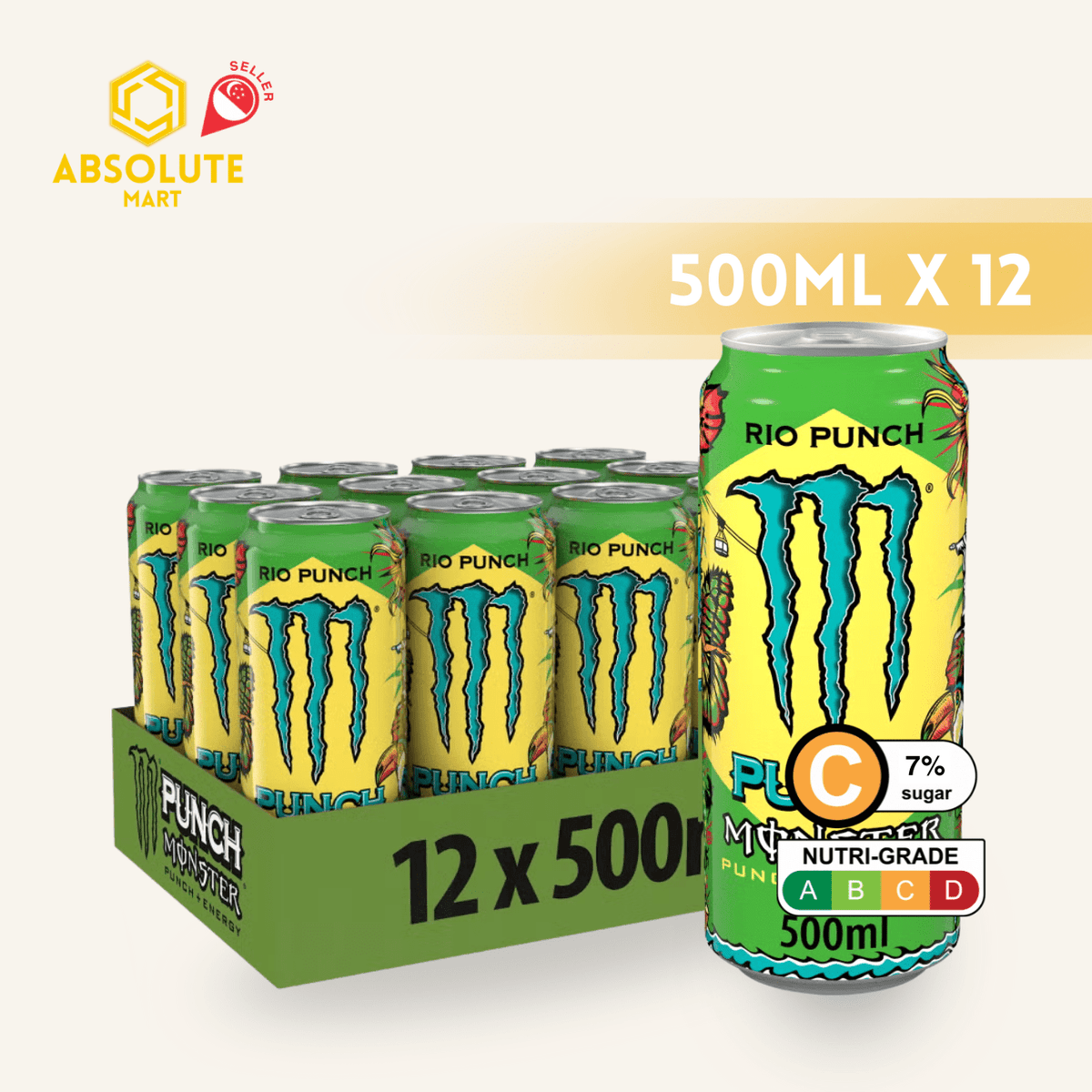 MONSTER RIO PUNCH 500ML X 12 (CAN) - ABSOLUTE MARTMONSTER RIO PUNCH 500ML X 12 (CAN)Energy Drinks